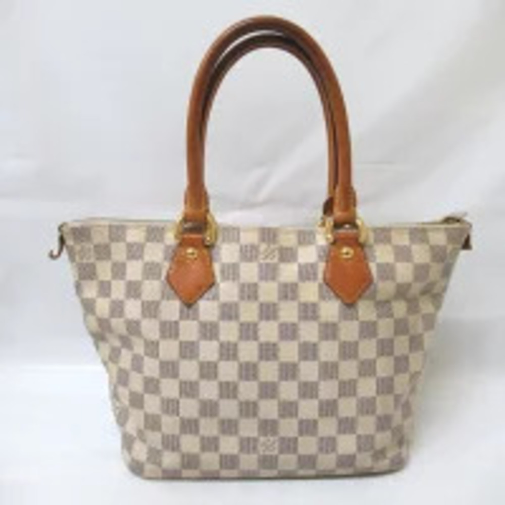 Louis Vuitton Saleya Tote Bag Damier Azur White